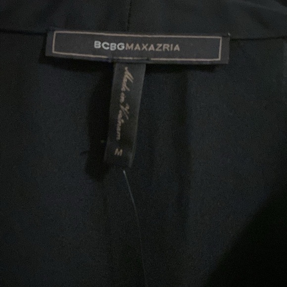 NWT. BCBG MaxAzria V-neck Black Dress - Picture 4 of 11